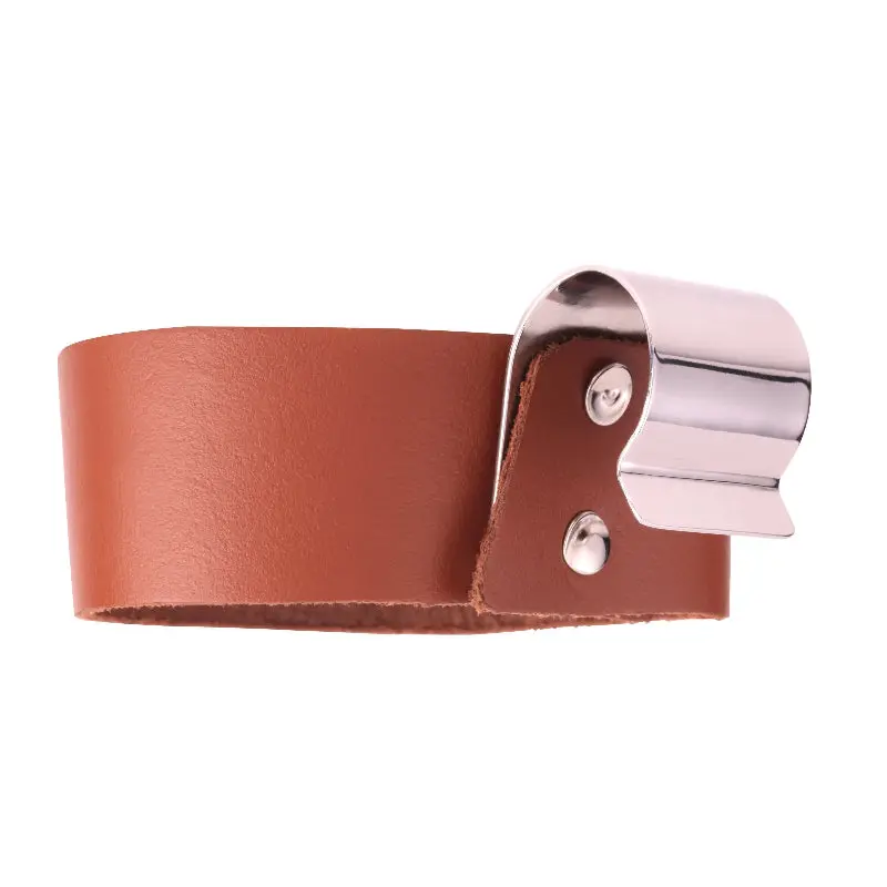 Kikkerland Leather Bike Cup Holder – Adjustable Handlebar Mount For Bottles 1