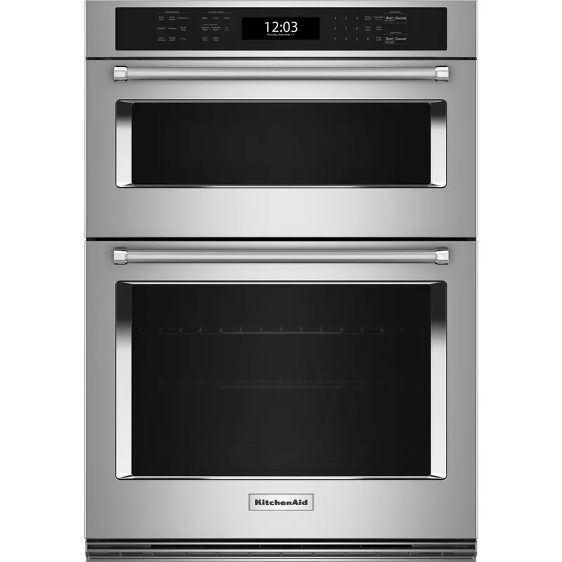Kitchenaid 30-Inch Microwave Wall Oven Combo – Stainless Steel With Air Fry Function 1