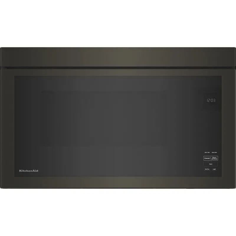 Kitchenaid Black Stainless Steel Over-The-Range Microwave – Flush-Built Design (Model Ykmmf330Pbs) 1