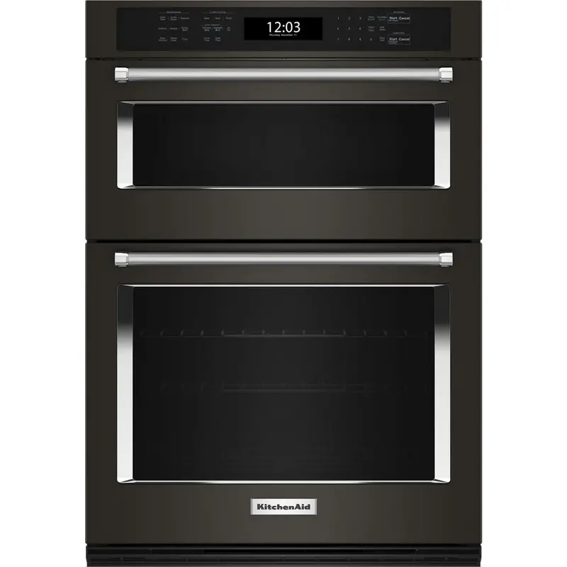 Kitchenaid Combination Wall Oven & Microwave – 30", Air Fry Mode, Black Stainless Steel Finish 1