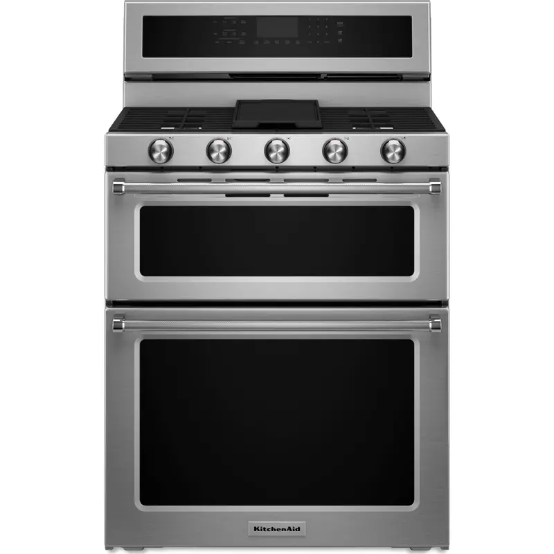 Kitchenaid Kfdd500Ess 30-Inch Dual Fuel Double Oven Convection Range – Stainless Steel 1