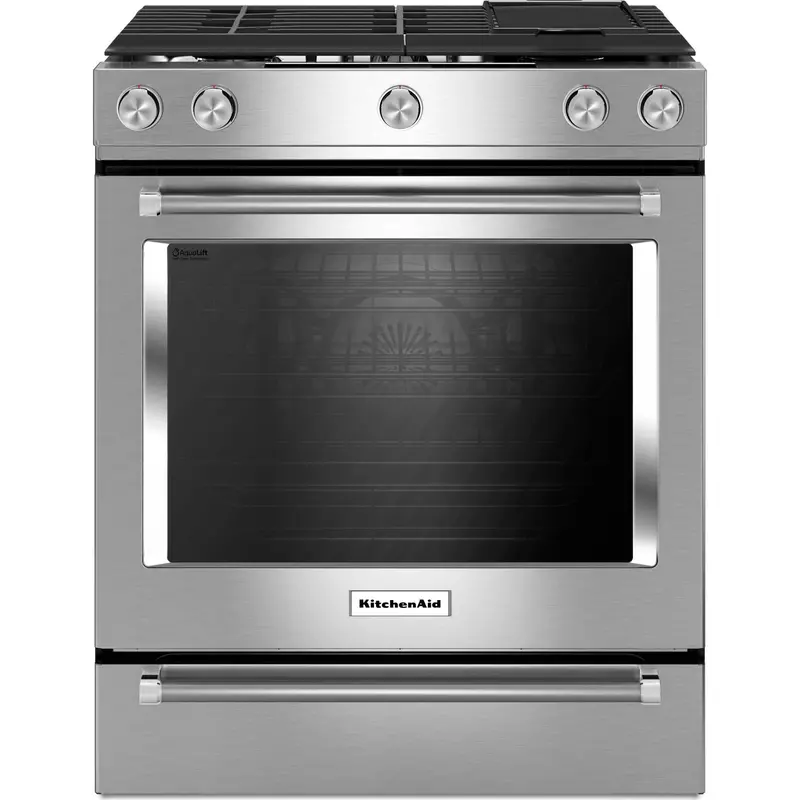 Kitchenaid Ksgb900Ess 30" Gas Convection Range With Baking Drawer – Stainless Steel 1