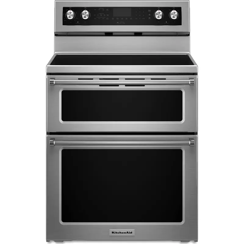 Kitchenaid Ykfed500Ess 30-Inch Double Oven Electric Convection Range – Stainless Steel 1