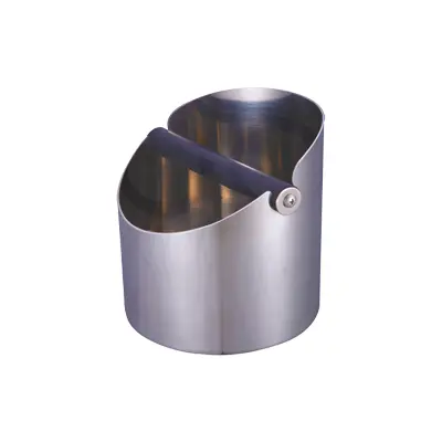 Krome Standard Round Knockbox – 5.51-Inch Diameter For Espresso Grounds Disposal 1