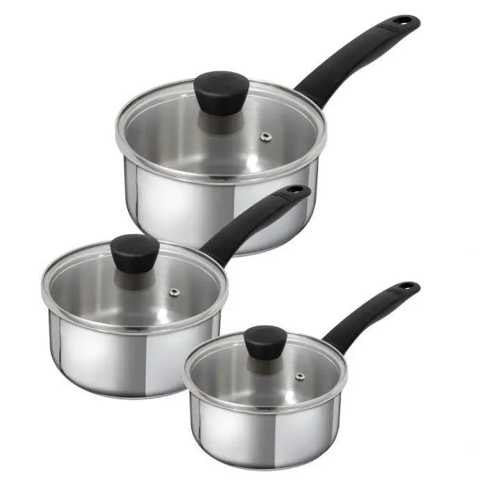 Kuhn Rikon Classic 3-Piece Induction-Compatible Saucepan Set 1