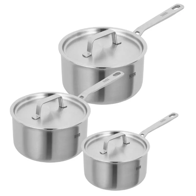 Kuhn Rikon Fiveply Saucepan Set – 3-Piece Cookware Collection 1