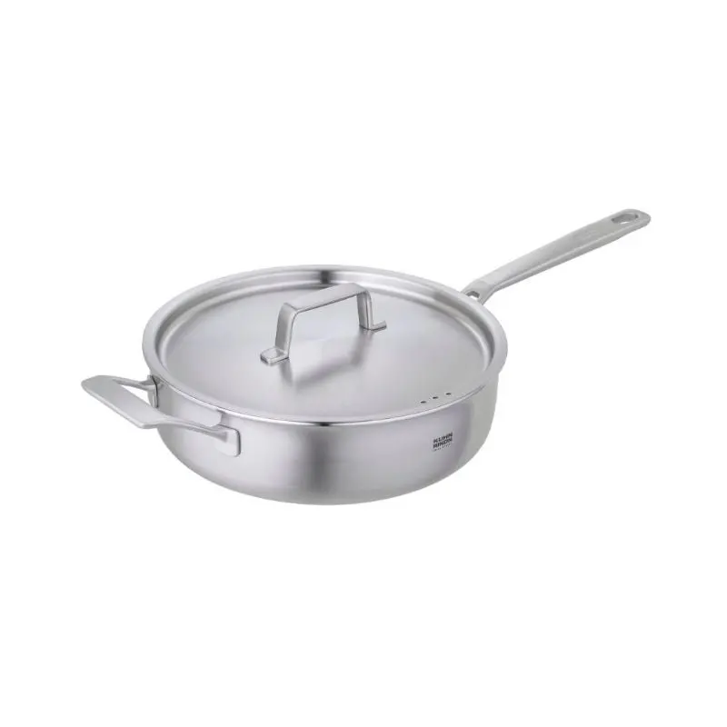Kuhn Rikon Fiveply Sauté Pan – Wide Rim And Responsive Heat Distribution 1