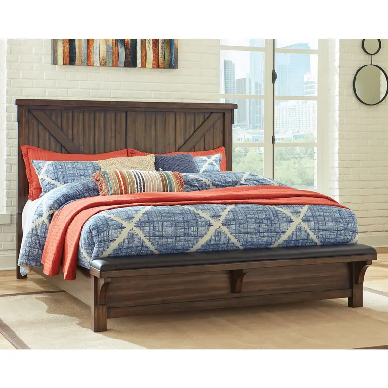 Lakeleigh Queen Bed Set With Matching Bench 2