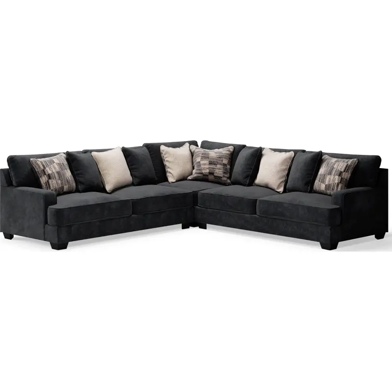 Lavernett 3-Piece Sectional Sofa – Corner Configuration With Chaise 1
