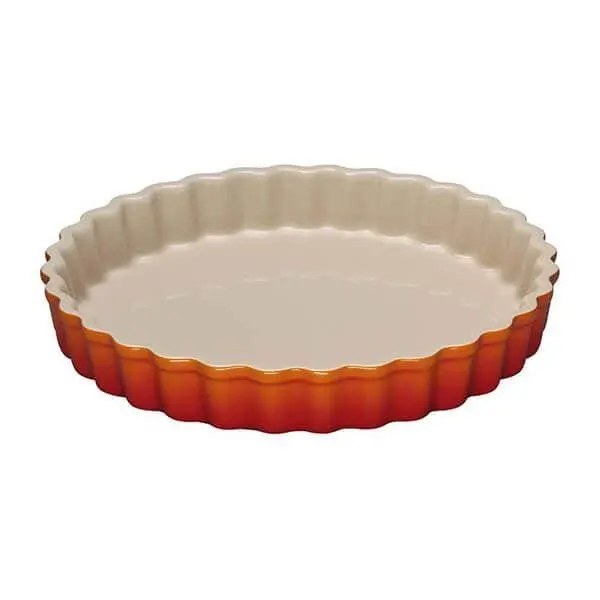Le Creuset 28Cm Fluted Flan Dish In Volcanic Stoneware 1