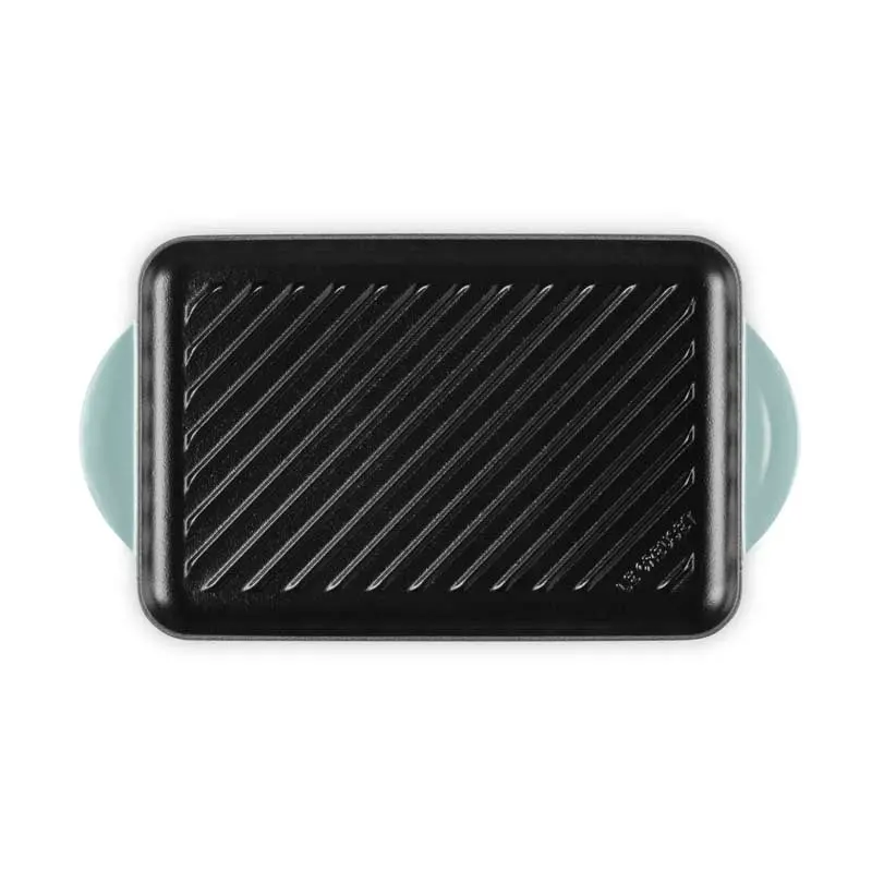 Le Creuset 32 Cm Sea Salt Cast Iron Rectangular Grill Pan 2