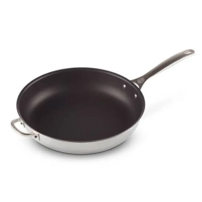Le Creuset 32Cm Signature Stainless Steel Non-Stick Deep Fry Pan 1