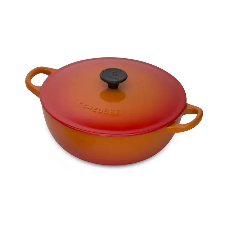 Le Creuset Cast Iron & Stoneware Duo Set – Volcanic Shade (Disc) 2