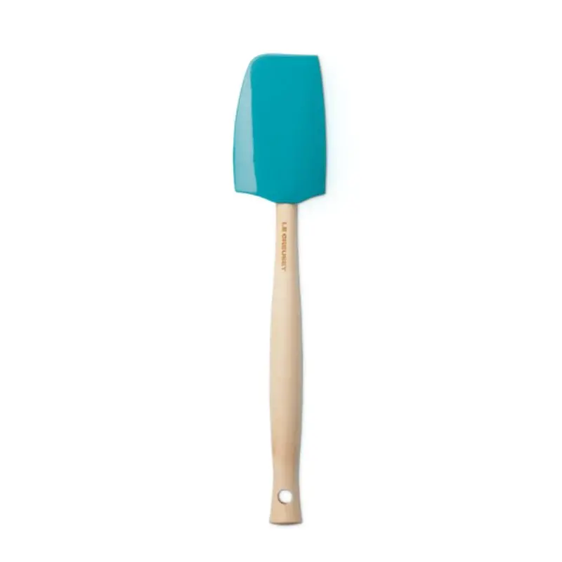 Le Creuset Craft Teal Medium Spatula – Flexible Silicone Cooking Tool 1