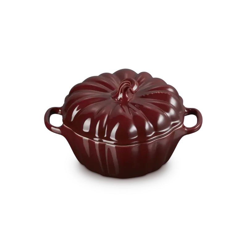 Le Creuset Petite Pumpkin Casserole – Garnet Stoneware Dish 1