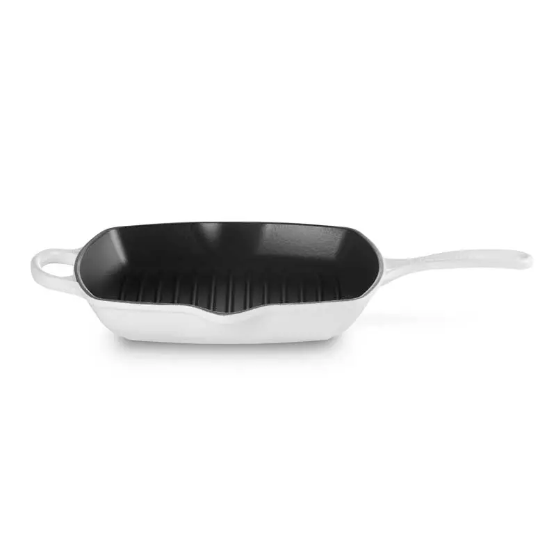 Le Creuset Square Cast Iron Grillit Pan – 26Cm, White Enamel 1