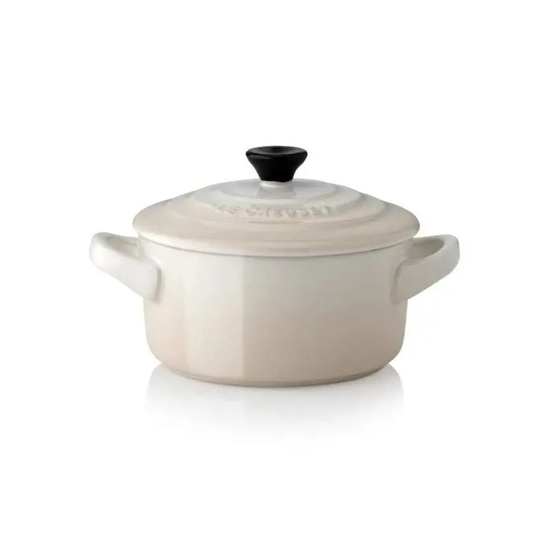 Le Creuset Stoneware Petite Round Casserole Dish – Meringue 1
