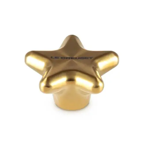 Le Creuset Stoneware Star Knob Handle – 6Cm, Gold Finish 1