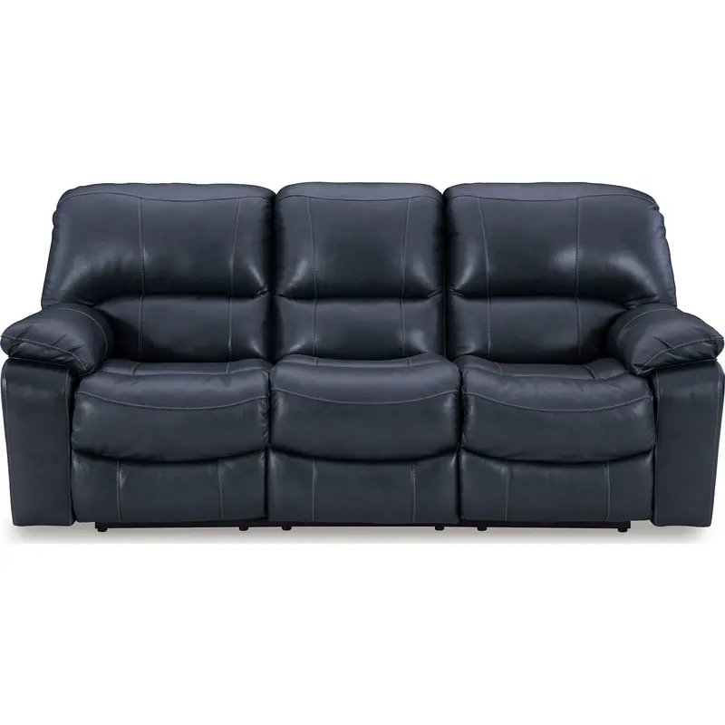 Leesworth Extended-Width Power Reclining Sofa – Deep Seating & Reinforced Frame 1