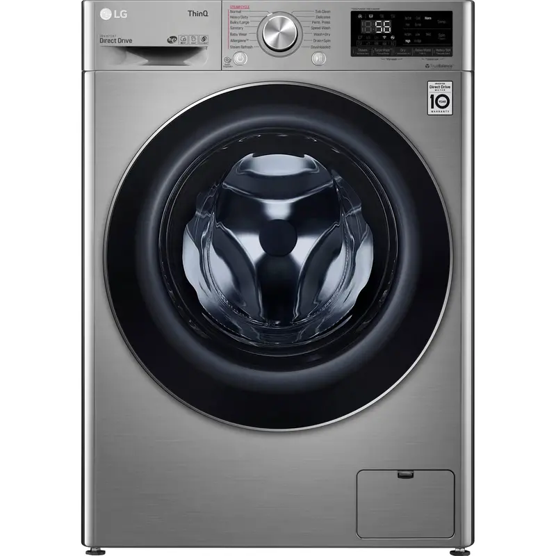 Lg 2.6 Cu. Ft. All-In-One Front Load Washer & Dryer Combo – Graphite Steel Vcm (Wm3555Hva) 1