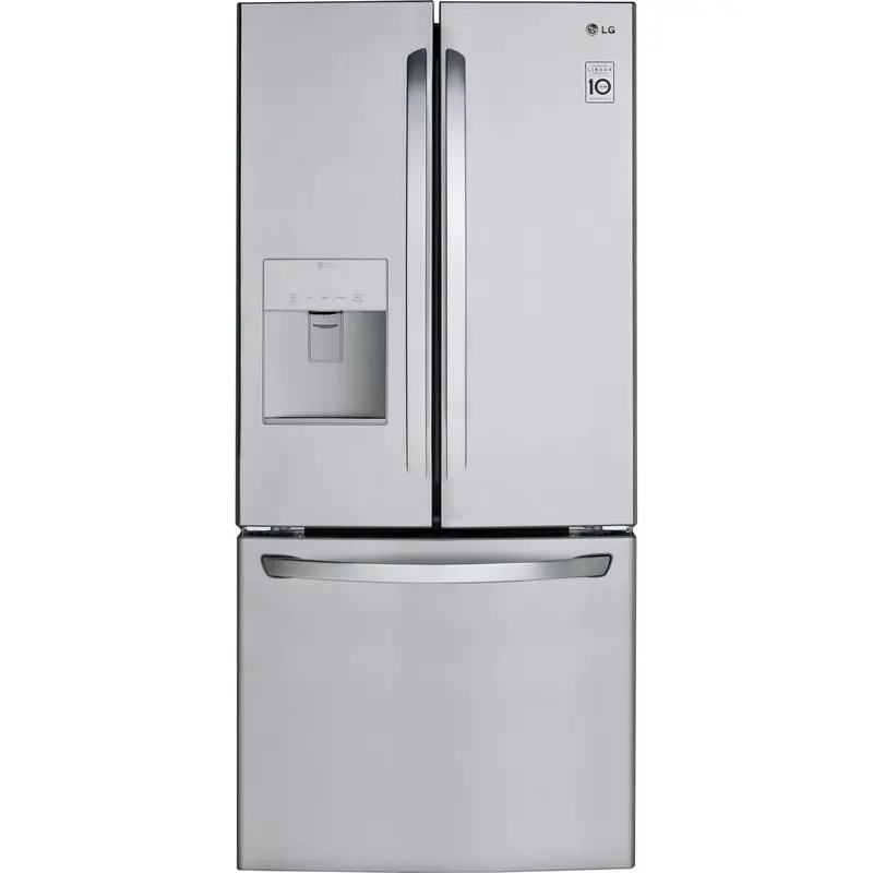 Lg 21.8 Cu. Ft. Stainless Steel French-Door Refrigerator With External Water & Ice Dispenser (Lrfws2200S) 1