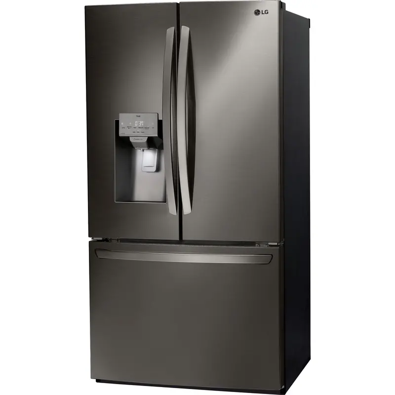 Lg 28 Cu. Ft. French Door Refrigerator With Ice & Water – Black Stainless (Lrfs28Xbd) 2