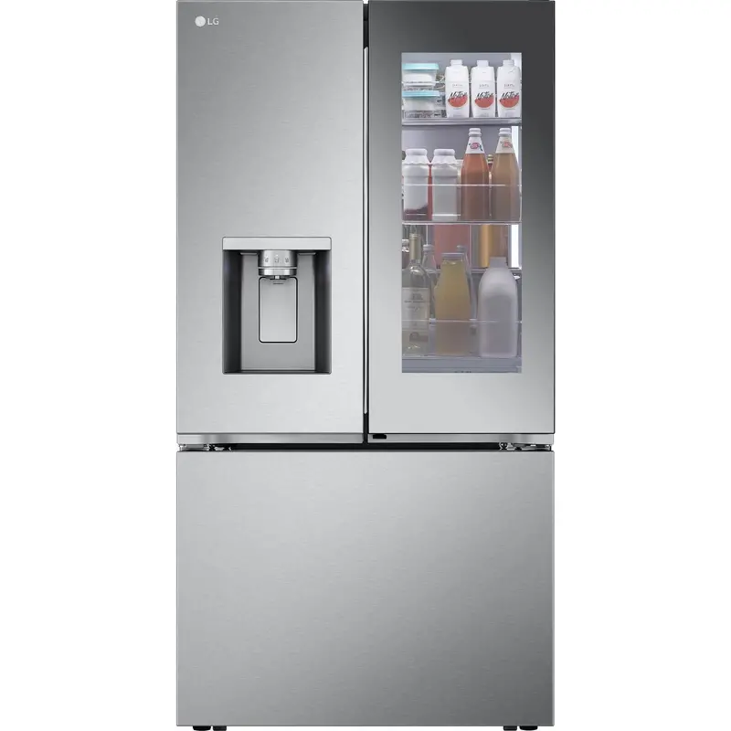 Lg 31 Cu. Ft. Smart French Door Refrigerator – Max™ Cooling, Four-Ice Options & Mirror Instaview (Lryks3106S) 1