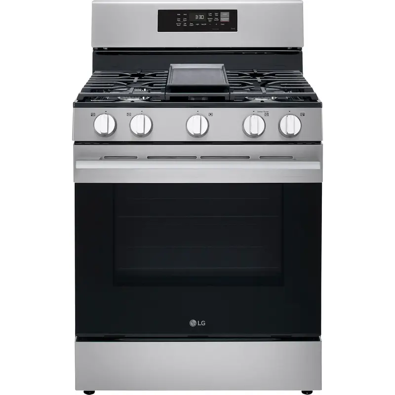 Lg 6.3 Cu. Ft. Wi-Fi Smart Gas Range With Probake Convection, Air Fry, And Easyclean – Stainless Steel (Lrgn6323Y) 1
