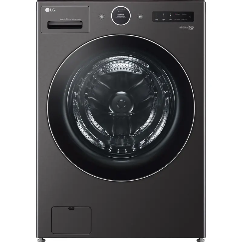 Lg All-In-One Washer-Dryer With Heat Pump – 5.7 Cu. Ft., Black Steel (Wm6998Hba) 1