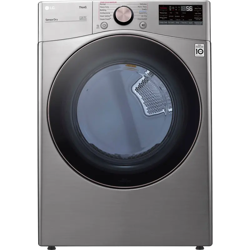 Lg Front-Load Electric Dryer – 7.4 Cu. Ft. Ultra-Large Capacity, Graphite Steel Vcm (Dlex3850V) 1