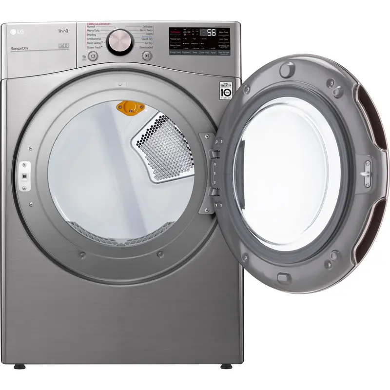 Lg Front-Load Electric Dryer – 7.4 Cu. Ft. Ultra-Large Capacity, Graphite Steel Vcm (Dlex3850V) 2