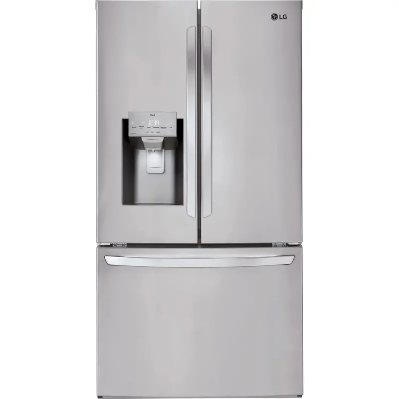 Lg Lrfs28Xbs 28 Cu. Ft. French Door Refrigerator – Standard Depth, Stainless, With Ice & Water Dispenser 1