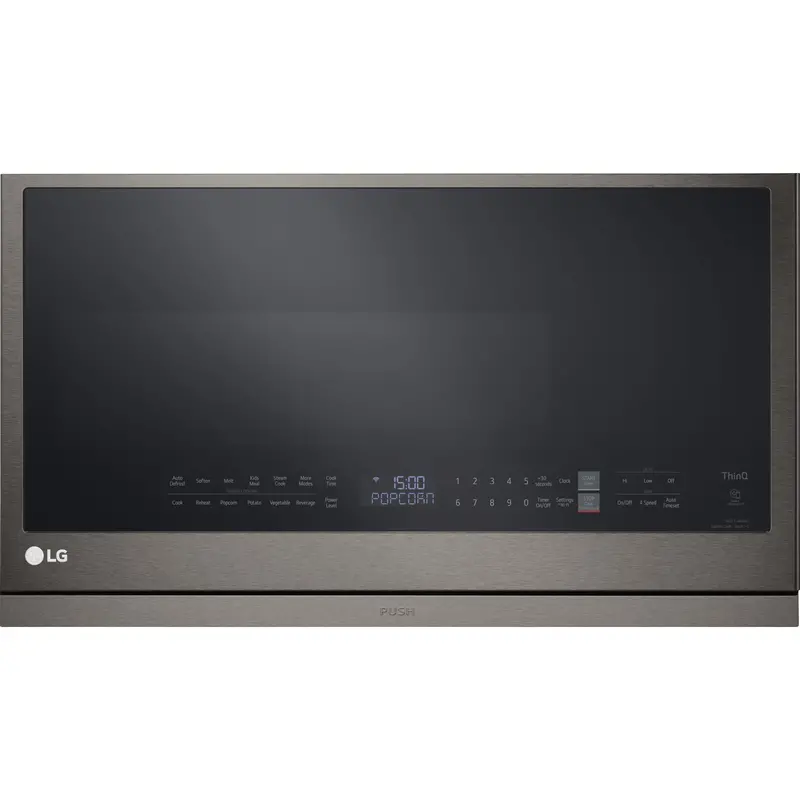 Lg Mvel2137D 2.1 Cu. Ft. Smart Otr Microwave – Extendavent™ 2.0 & Easyclean®, Black Stainless Steel 1