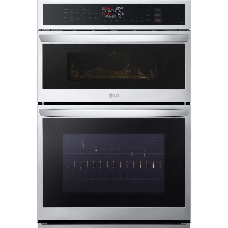 Lg Smart Wall Oven Combo: 1.7/4.7 Cu. Ft. Dual-Cavity With Convection & Air Fry – Stainless (Wcep6423F) 1