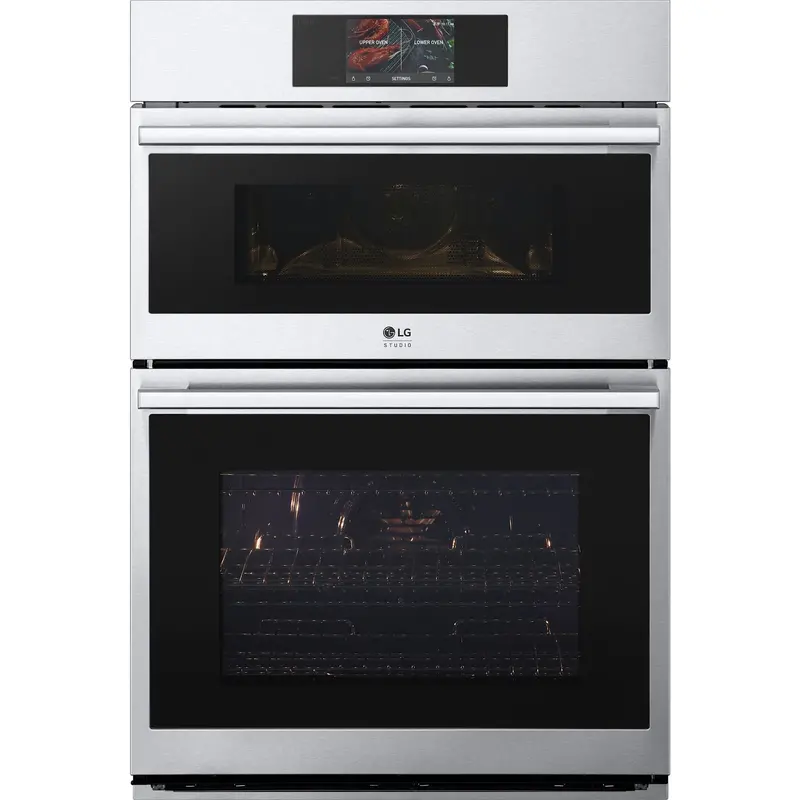 Lg Studio Double Wall Oven With Air Fry – 1.7/4.7 Cu. Ft. Combination, Stainless Steel (Wces6428F) 1