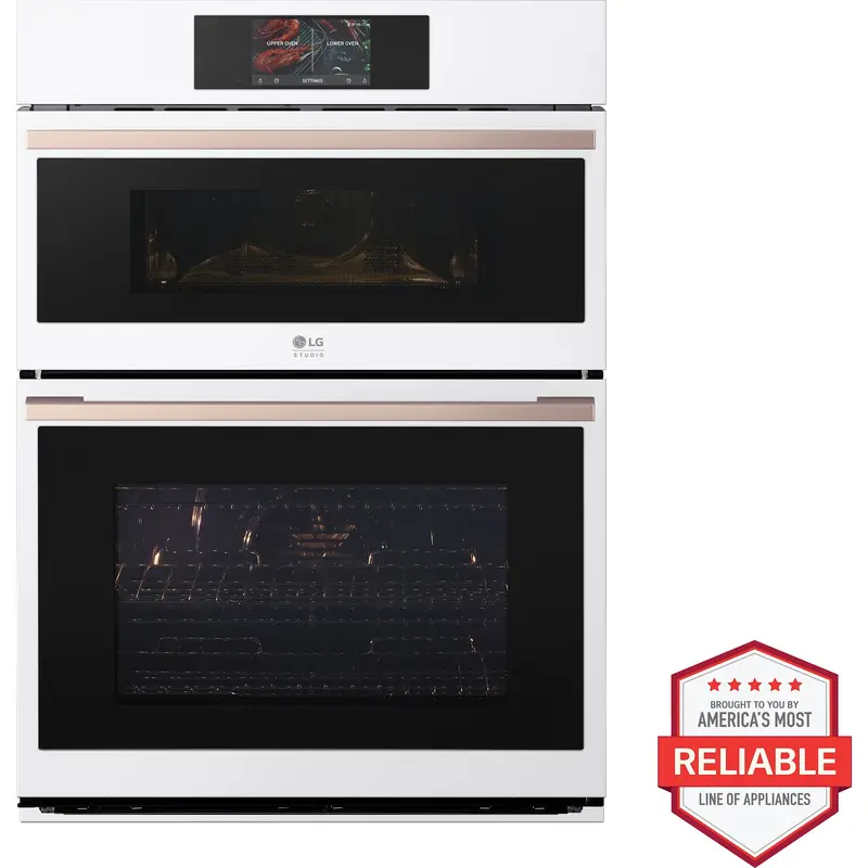 Lg Wces6428N Studio Essence White 1.7/4.7 Cu. Ft. Double Wall Oven 1
