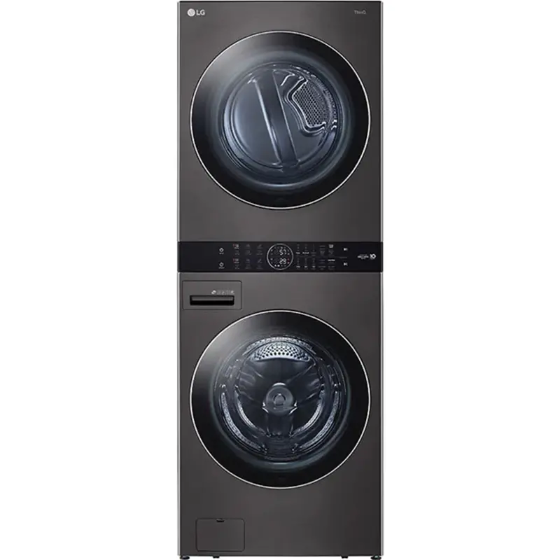 Lg Wkex200Hba Washtower® – All-In-One Front-Load Washer & Dryer, 5.2 + 7.4 Cu. Ft., Black Steel 1