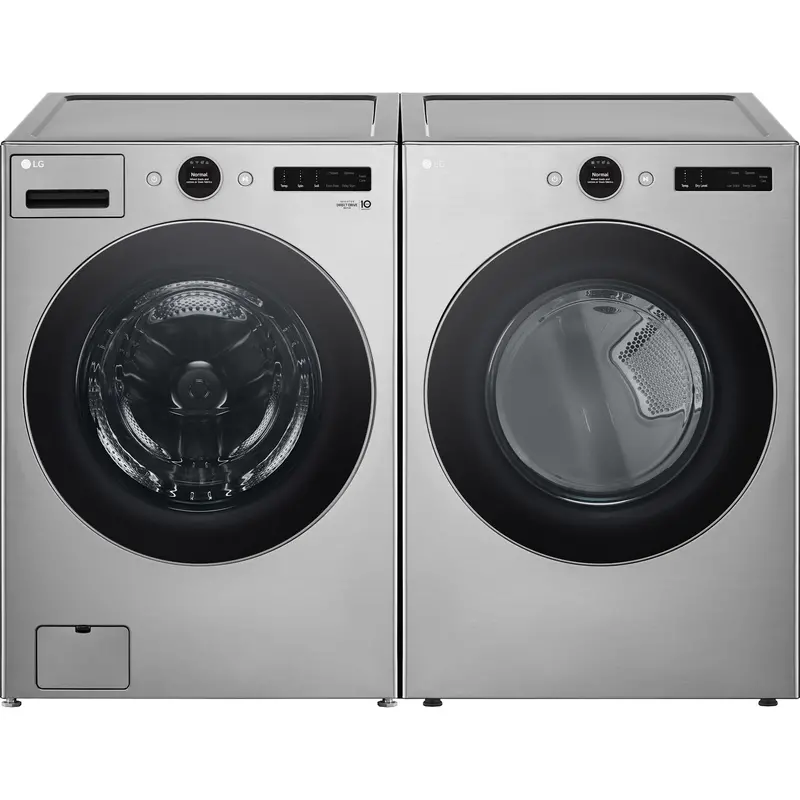 Lg Wm5500Hva Washer And Dlhc5502V Dryer Front-Load Matching Set – Graphite Steel 1