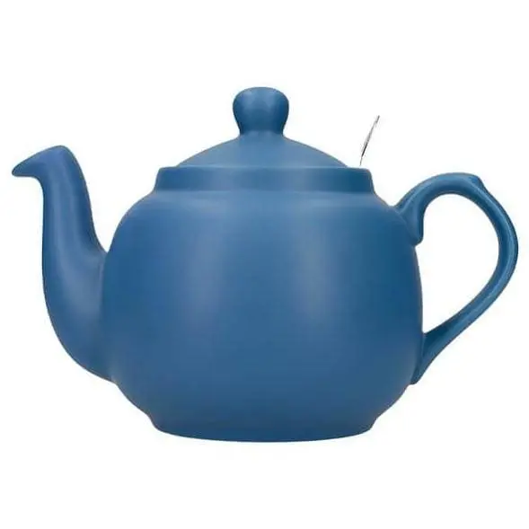 London Pottery Nordic Blue Tea Kettle – 2-Cup Small Batch Ceramic Teapot 1