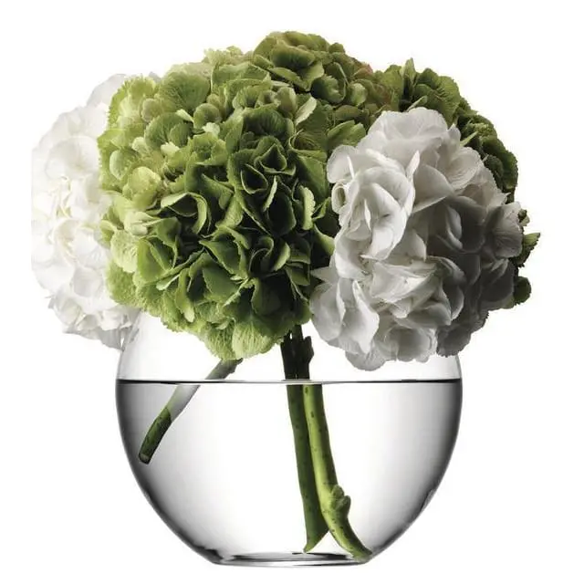 Lsa Flower Round Table Vase – 22Cm Clear Glass 2