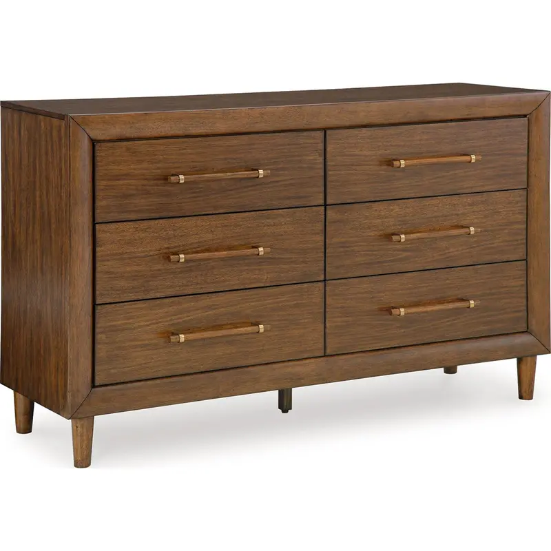 Lyncott 6-Drawer Wooden Dresser With Soft-Close Glides 1