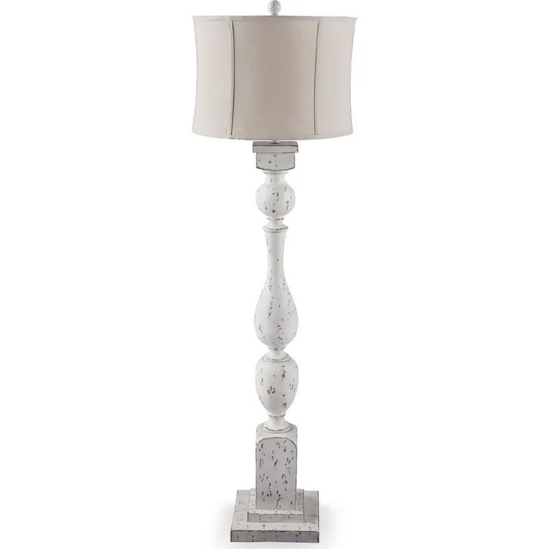 Madsbrook Arched Floor Lamp With Fabric Shade 1