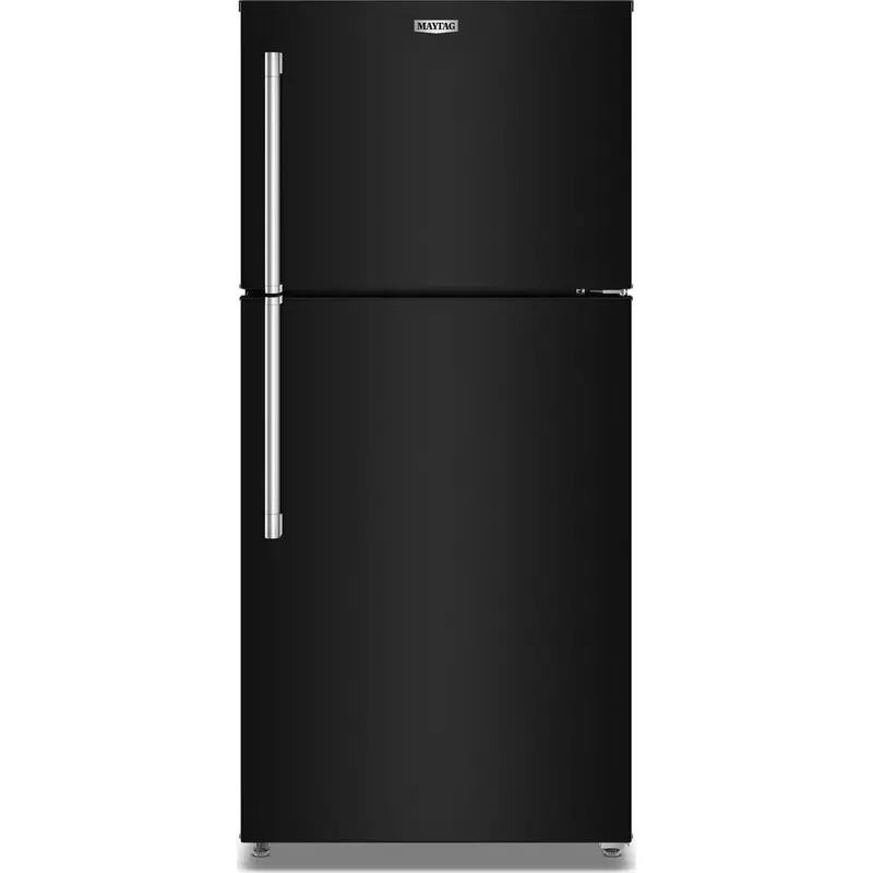 Maytag 19 Cu. Ft. Top-Freezer Refrigerator In Black – Garage-Ready (Mrtx5119Sb) 1