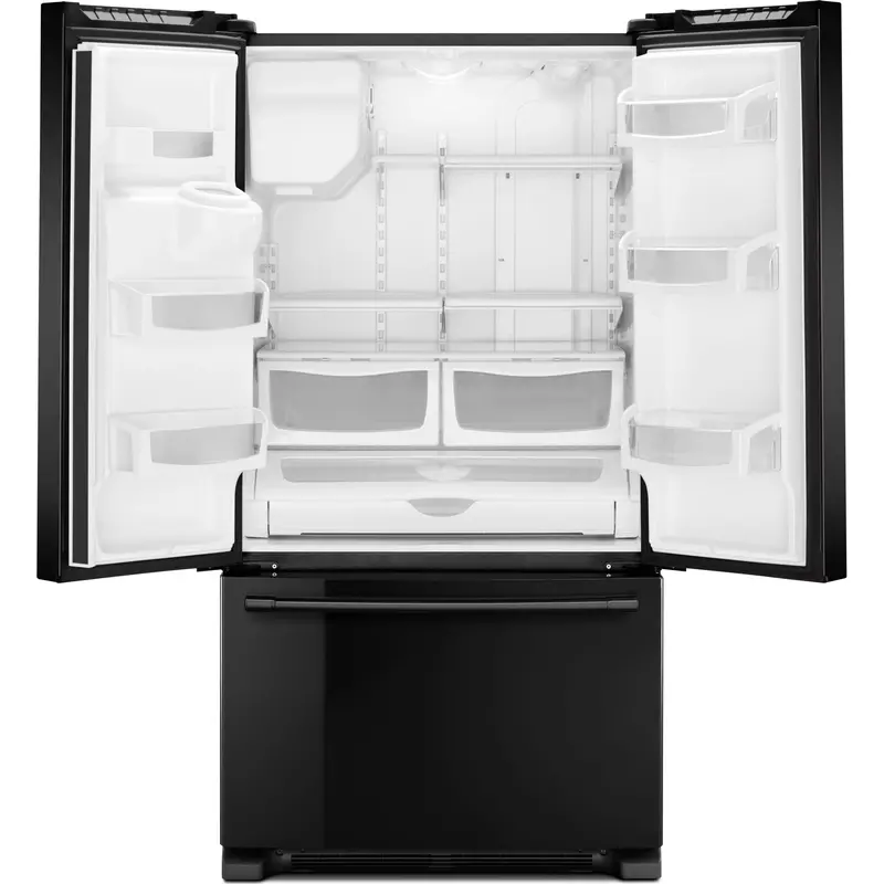 Maytag 25 Cu. Ft. 36" French Door Refrigerator With Powercold Technology – Black (Mfi2570Feb) 2