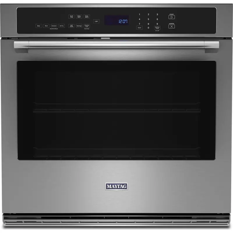 Maytag 27-Inch Single Wall Oven With Air Fry Basket – Fingerprint-Resistant Stainless Steel 1