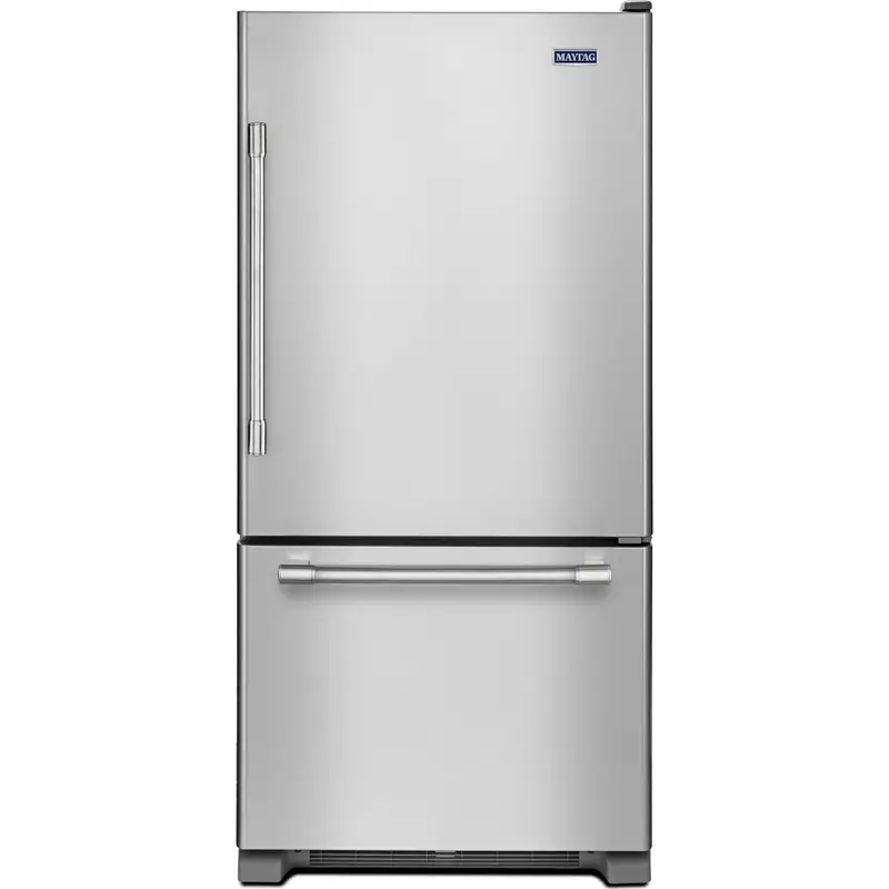 Maytag 30" Bottom-Freezer Refrigerator With Pull-Out Freezer Drawer – Fingerprint-Resistant Stainless Steel (Model Mbr1957Fez) 2