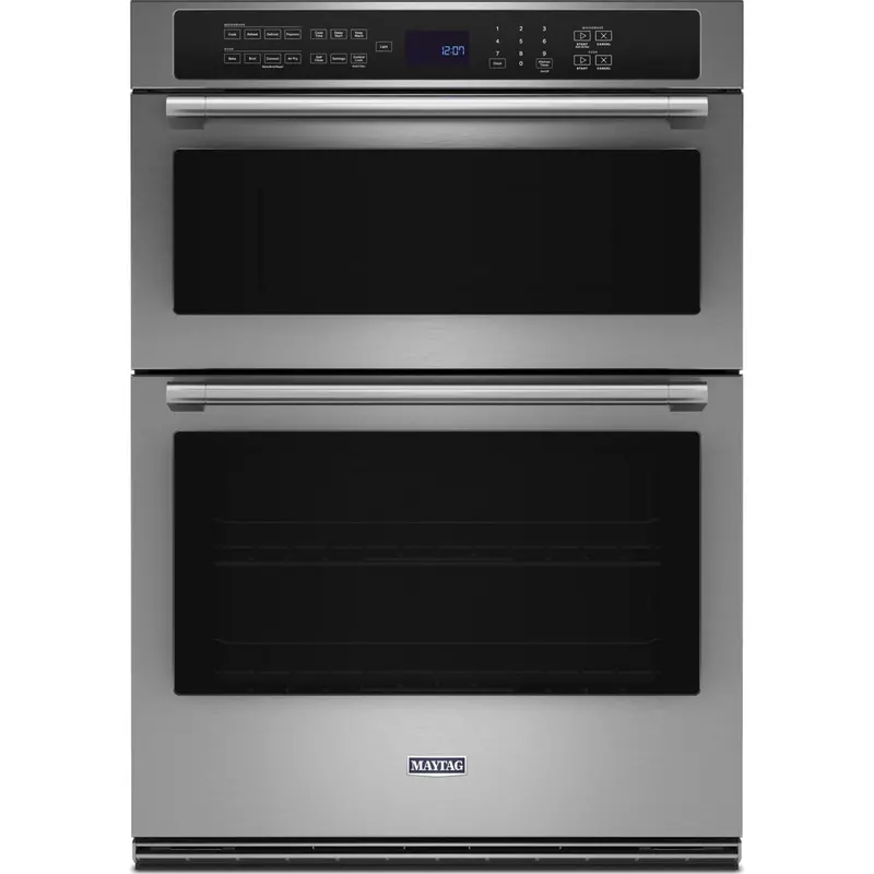 Maytag 30-Inch Wall Oven & Microwave Combo With Air Fry Basket – 6.4 Cu. Ft., Fingerprint-Resistant Stainless Steel 1
