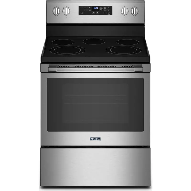 Maytag 5.3 Cu. Ft. Electric Range With Built-In Air Fryer Basket (Ymer7700Lz) 1