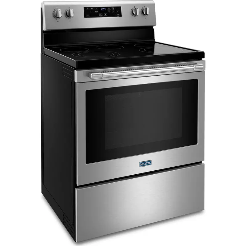 Maytag 5.3 Cu. Ft. Electric Range With Built-In Air Fryer Basket (Ymer7700Lz) 2