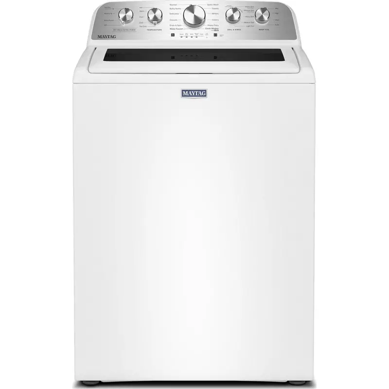 Maytag 5.4 Cu. Ft. Top-Load Agitator Washer – Pet Pro Features – White (Mtw5605Rw) 1